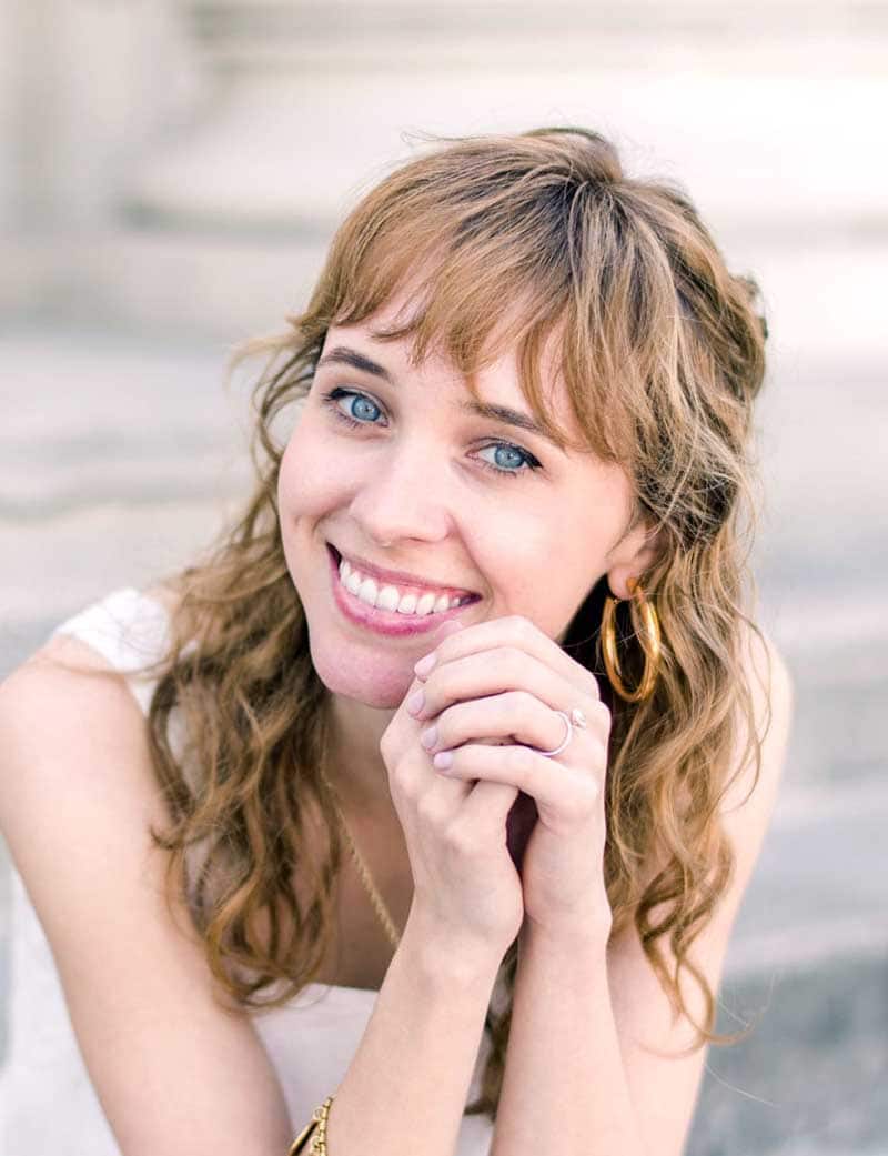 Smiling woman with beautiful teeth